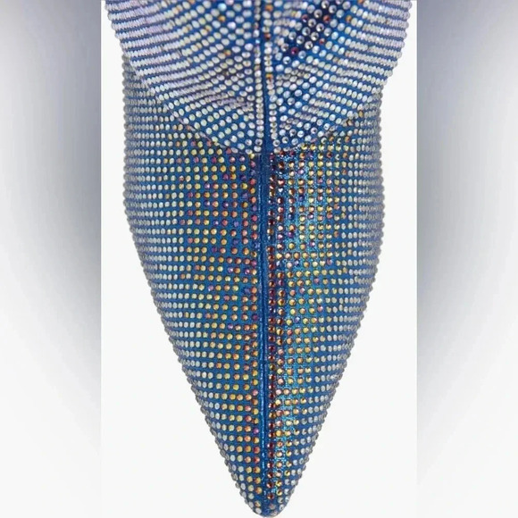 Azalea Wang  Blue Wishful Pointed Toe Bootie - Picture 7 of 9